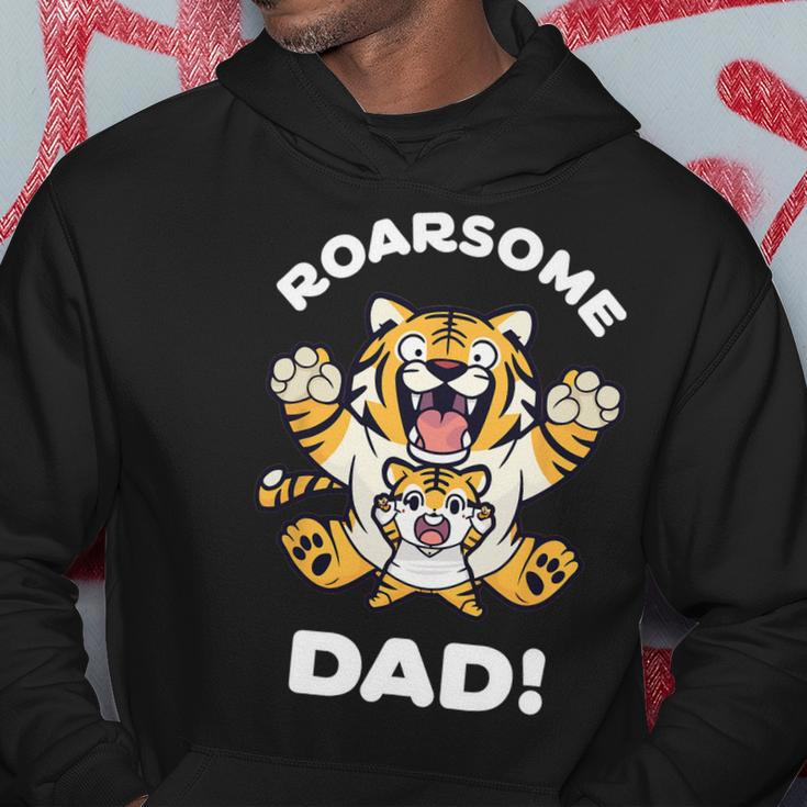 Roarsome Dad Funny Tiger Lover Father Daddy Hoodie Unique Gifts