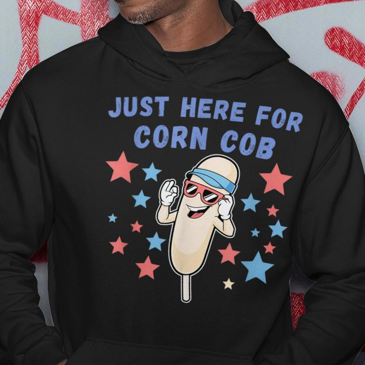 Roasted Corn Im Just Here For The 4Th Of July Corn Funny Gifts Hoodie Unique Gifts