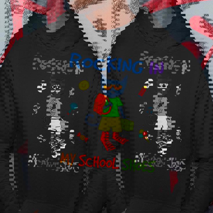 Rocking In My School Shoes Cat Back To School Hoodie Funny Gifts
