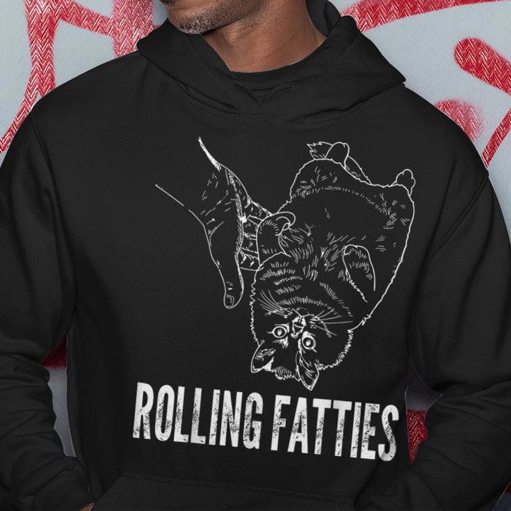 Rollin Fatties Funny Fat Kitty Cat Hoodie Unique Gifts