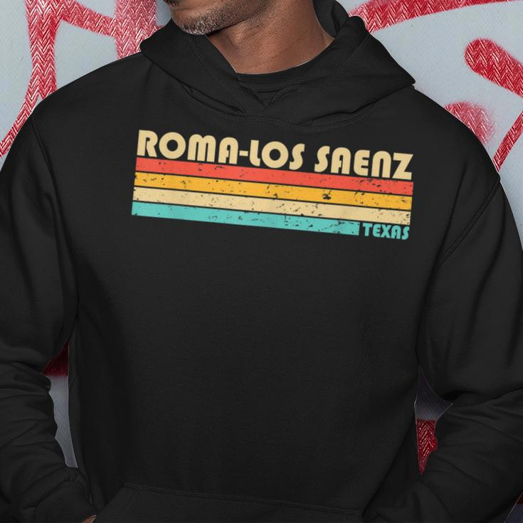 Roma-Los Saenz Tx Texas City Home Roots Retro 70S 80S Hoodie Unique Gifts