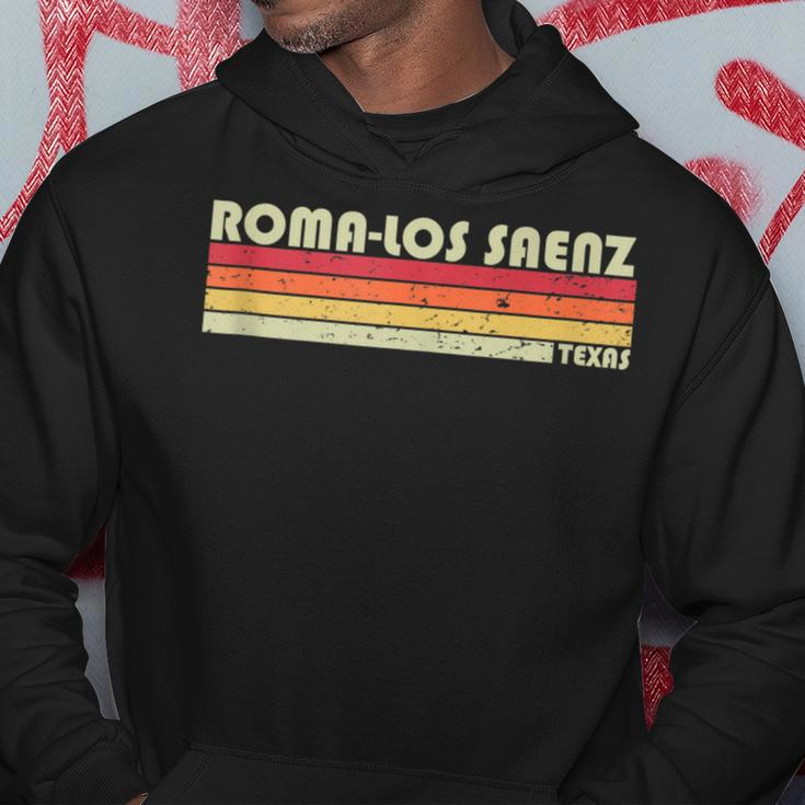 Roma-Los Saenz Tx Texas City Home Roots Retro 80S Hoodie Unique Gifts
