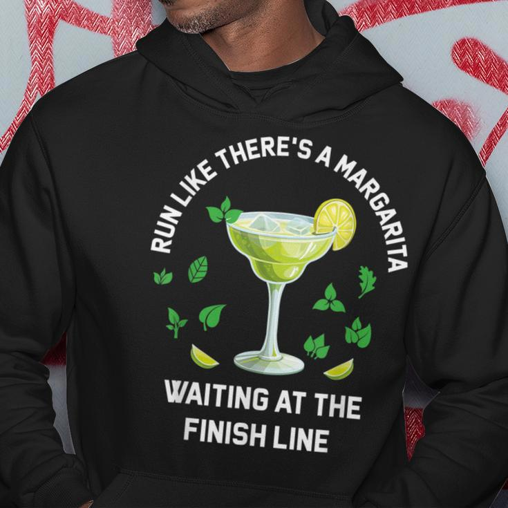Run Like There's A Margarita Waiting At The Finish Line Hoodie Funny Gifts