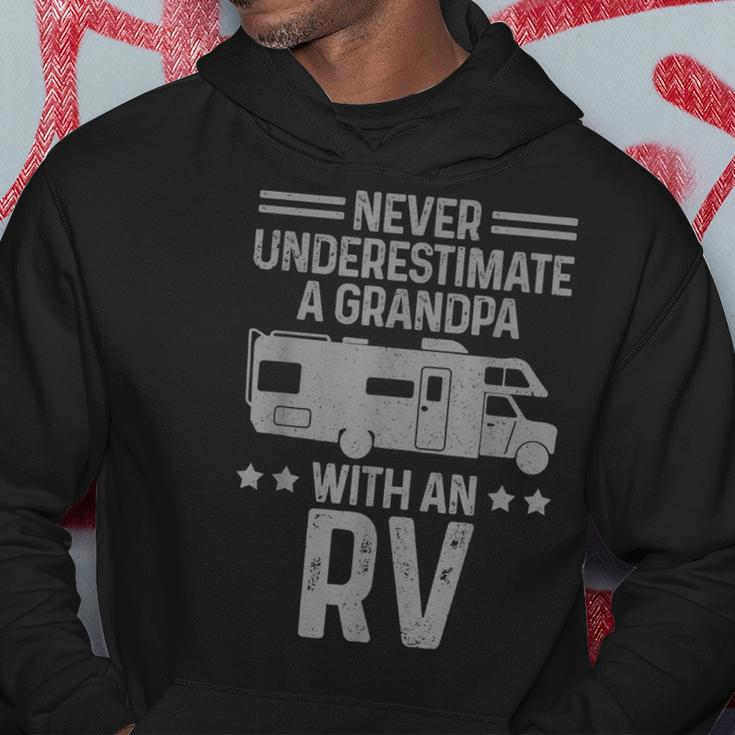 Rv Motorhome Camper Never Underestimate A Grandpa Funny Gift Gift For Mens Hoodie Unique Gifts