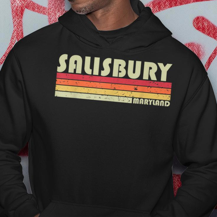 Salisbury Md Maryland Funny City Home Roots Gift Retro 80S 80S Vintage Designs Funny Gifts Hoodie Unique Gifts