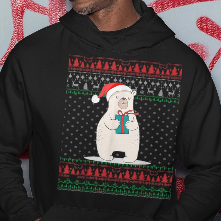 Santa Polar Bear Ugly Christmas Sweater Family Matching Hoodie Unique Gifts