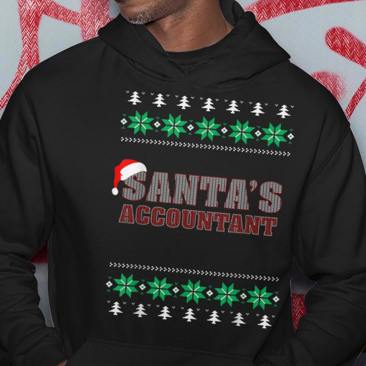 Santa's Accountant Ugly Christmas Sweater Hoodie Unique Gifts