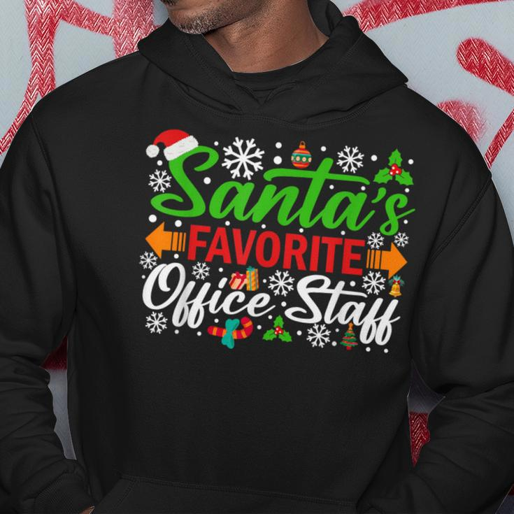 Santa's Favorite Office Staff Christmas Xmas Hoodie Funny Gifts