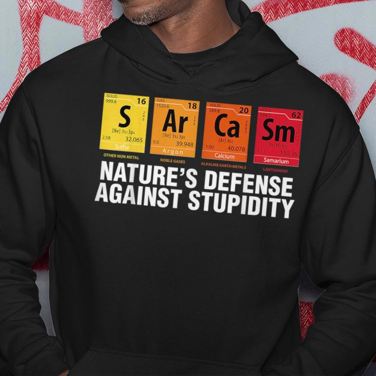 Sarcasm Natures Defense Against Stupidity Elements Blocks Hoodie Unique Gifts
