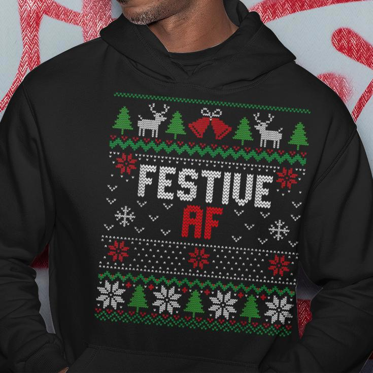 Sassy Tacky Ugly Christmas Festive Af Sweater Hoodie Unique Gifts