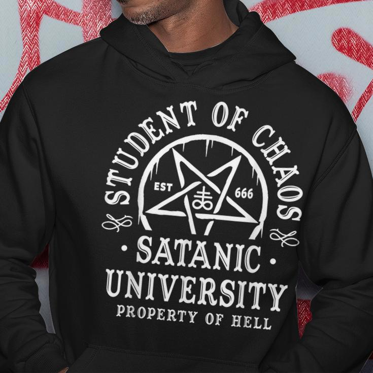 Satanism Occult Atheist Gothic Horror Satanic University Horror Hoodie Unique Gifts