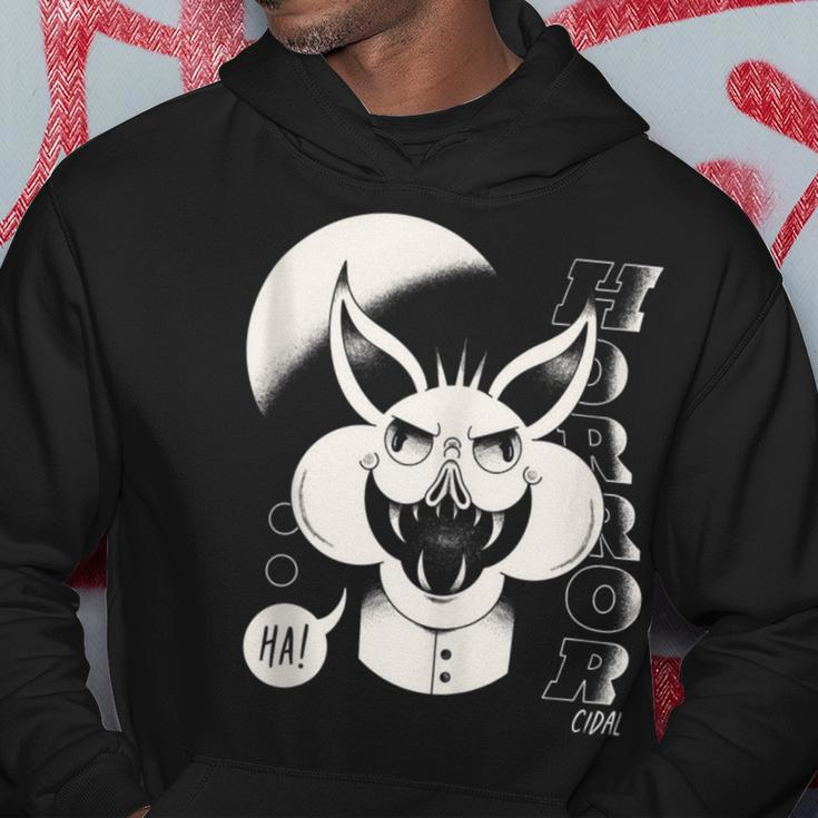 Scary Creepy Kitty Face Horror Hoodie Unique Gifts
