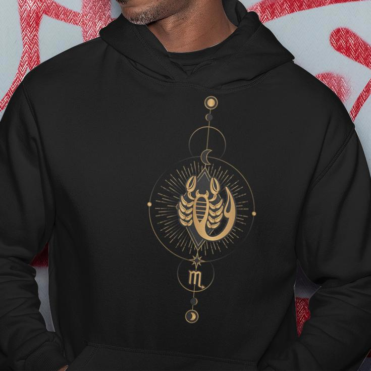 Scorpio Zodiac Sign Symbol Cosmic Cool Astrology Lover Hoodie Unique Gifts