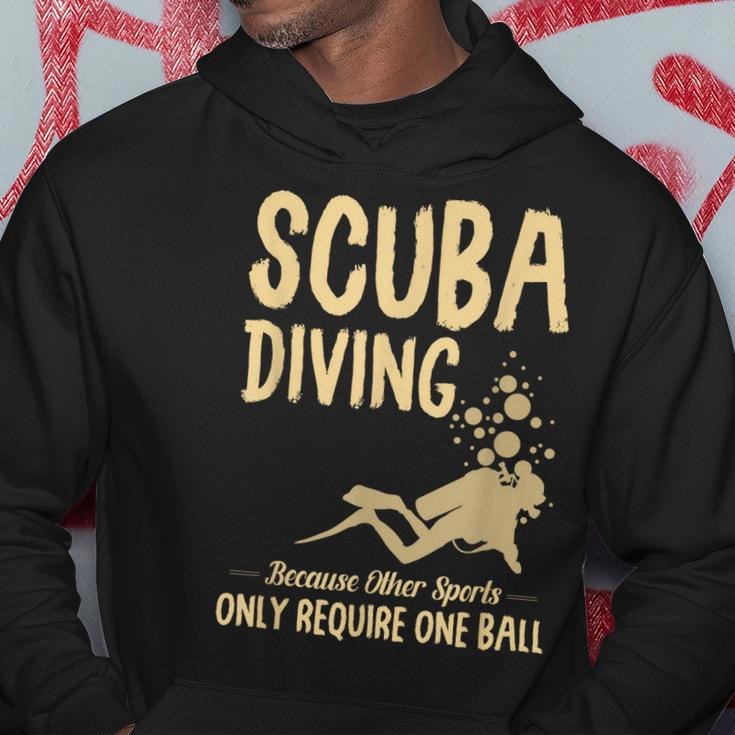 Scuba Diving Because Other Sports Only Require One Ball Cute Hoodie Personalized Gifts