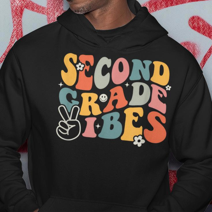 Second Grade Vibes Team 2Nd Grade Groovy Back To School Hoodie Unique Gifts
