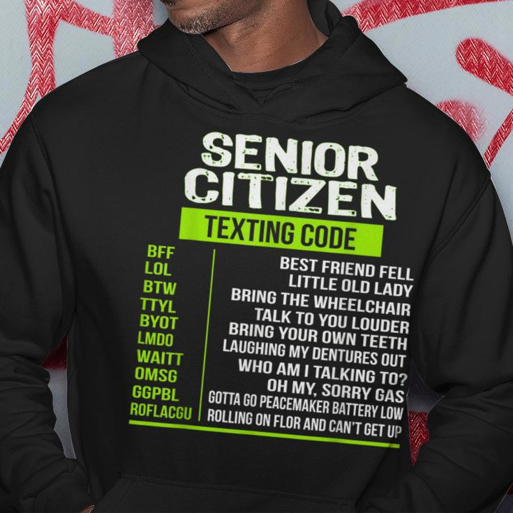 Senior Citizens Ideas Texting For Seniors Texting Codes Hoodie Unique Gifts