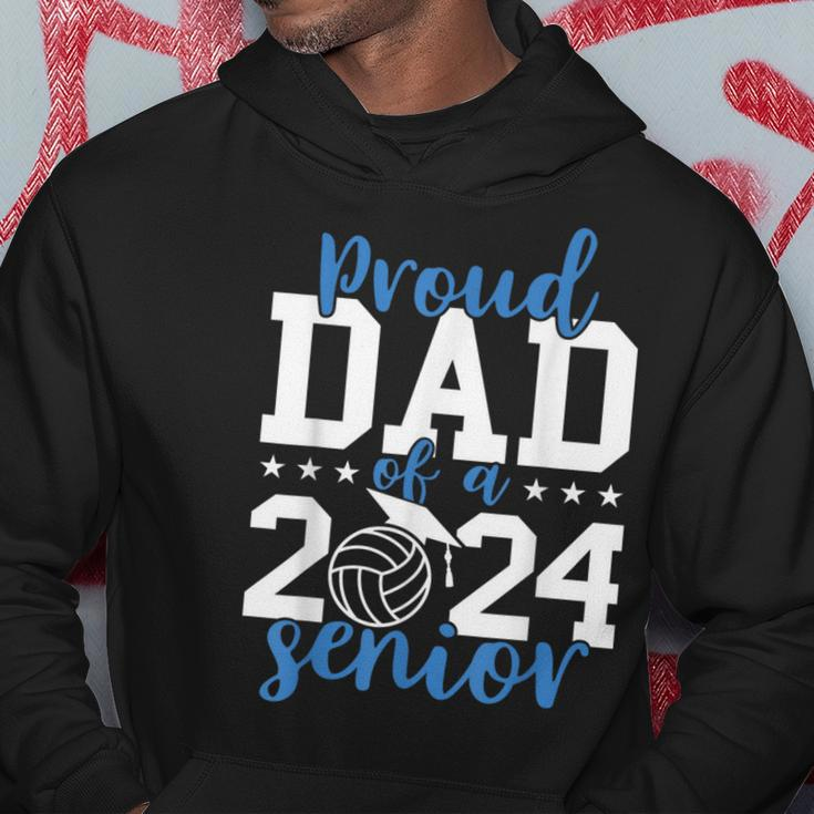 Senior Dad 2024 Volleyball Senior 2024 Class Of 2024 Hoodie Funny Gifts