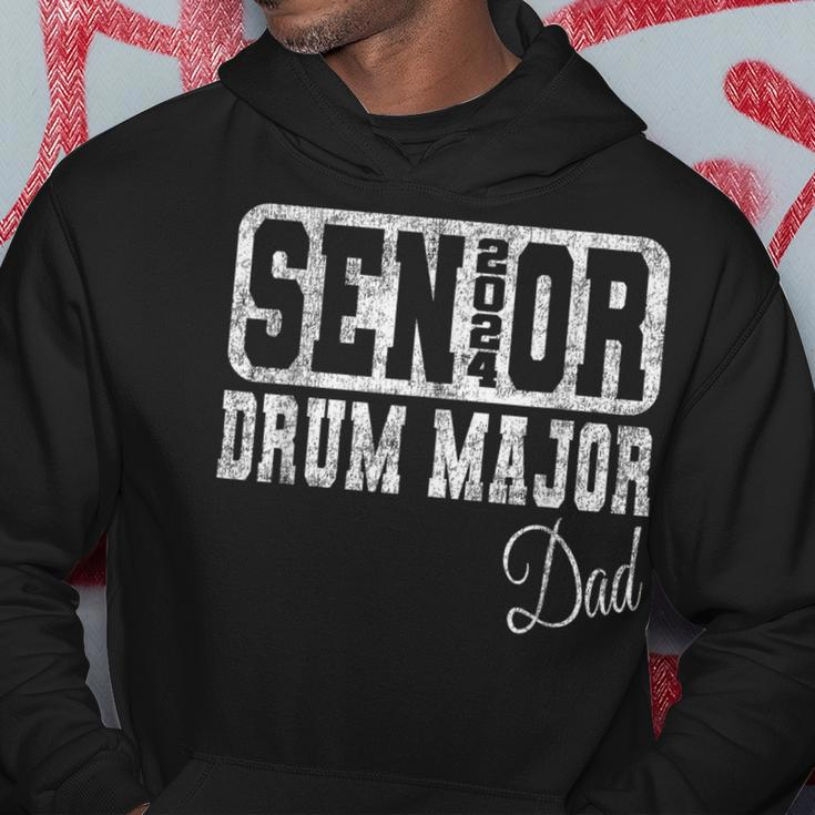 Senior Drum Major Dad Class Of 2024 Marching Band Hoodie Unique Gifts