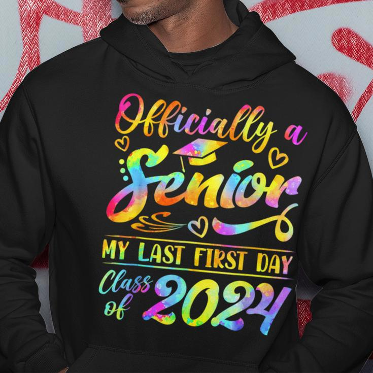 Senior Year 2024 Graduation Class Of 2024 My Last First Day Hoodie Funny Gifts
