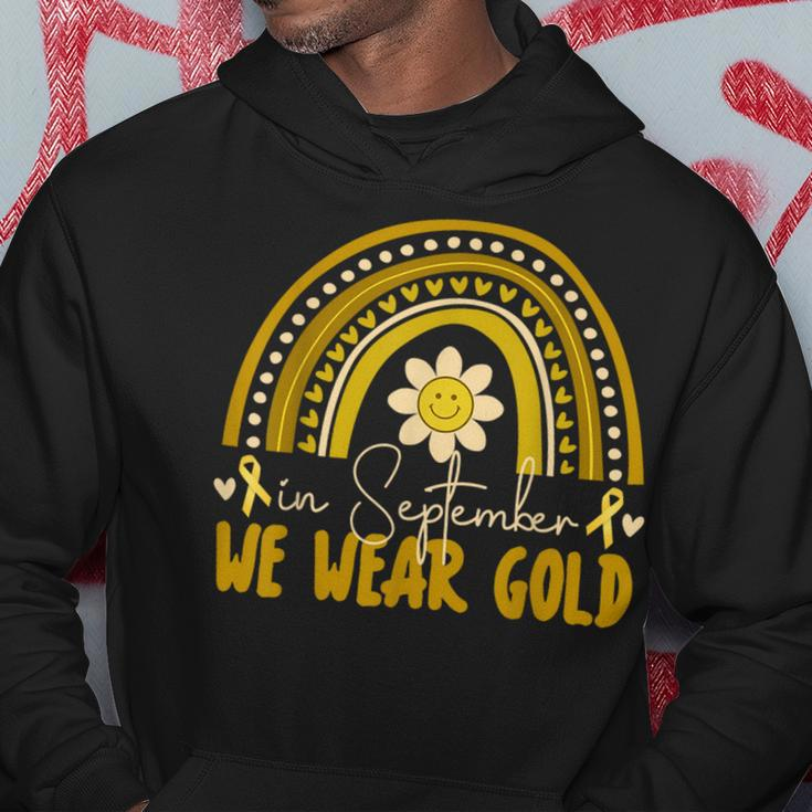 In September We Wear Gold Childhood Cancer Awareness Hoodie Unique Gifts