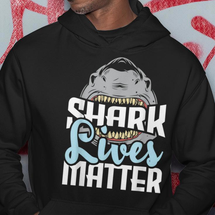 Shark Lives Matter - Wildlife Marine Biologist Shark Lovers Hoodie Unique Gifts