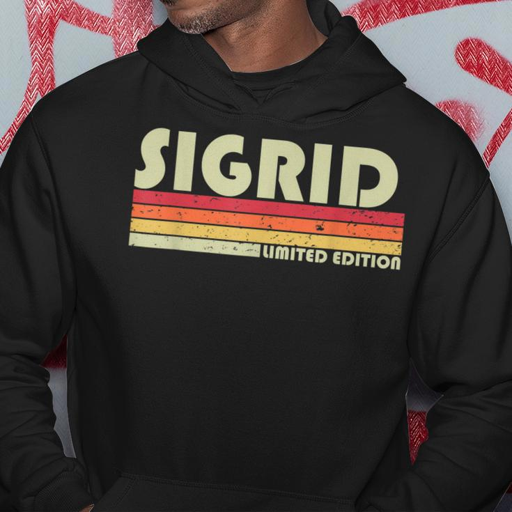 Sigrid Name Personalized Retro Vintage 80S 90S Birthday Hoodie Unique Gifts