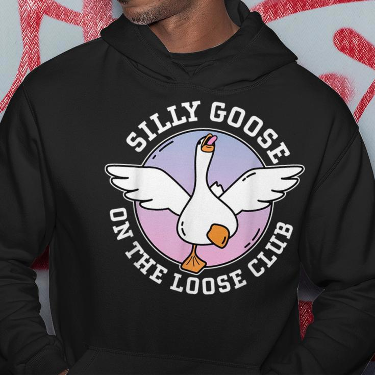 Silly Goose On The Loose Club Funny Cute Meme Hoodie Unique Gifts