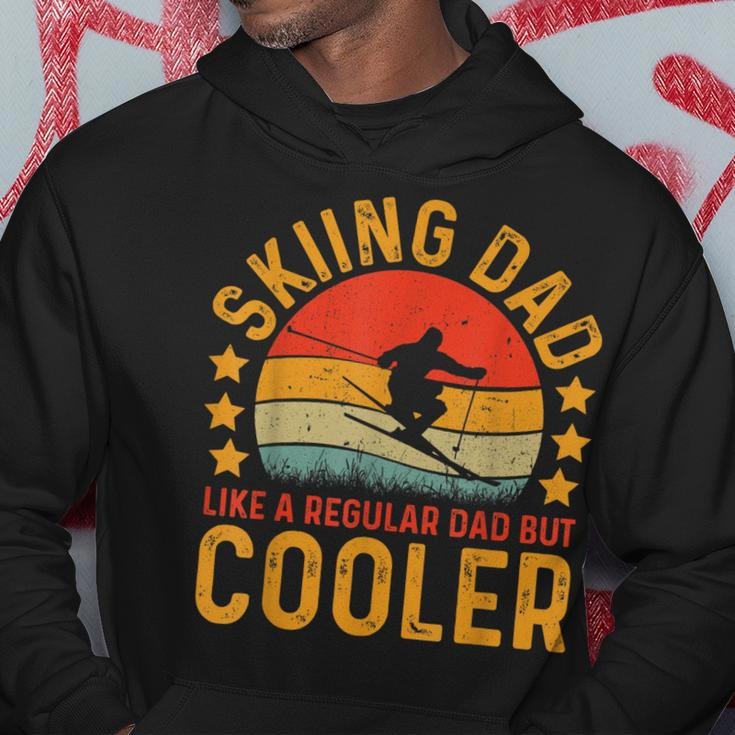 Skiing Dad Vintage Skiing Player Fathers Day Gift For Mens Hoodie Funny Gifts