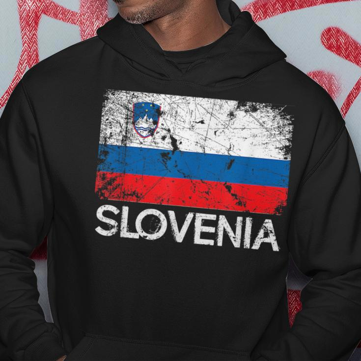 Slovenian Flag | Vintage Made In Slovenia Gift Hoodie Unique Gifts