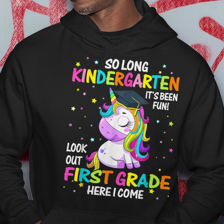So Long Kindergarten 1St Grade Come Unicorn Graduation Girls Hoodie Funny Gifts
