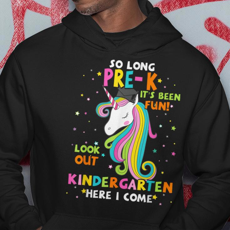 So Long Prek Kindergarten Here I Come Unicorn Graduation Hoodie Unique Gifts