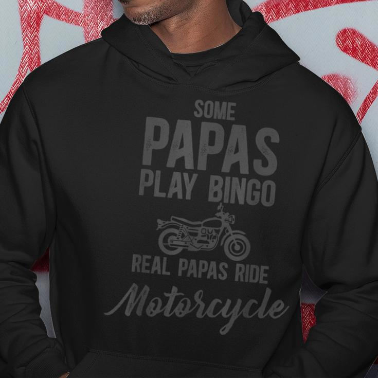 Some Papas Play Bingo Real Papas Ride Motorcycle Hoodie Unique Gifts