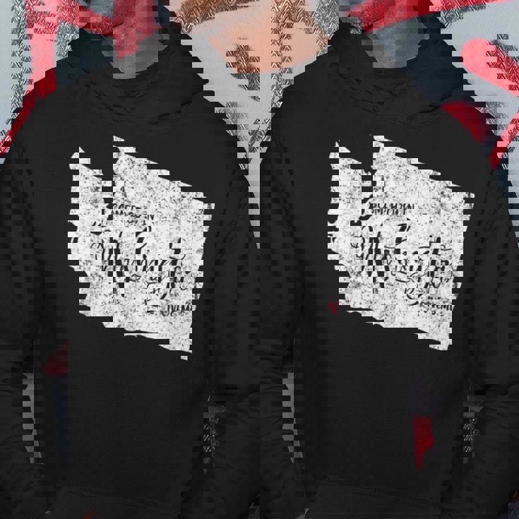 Somebody In Washington Loves Me Weathered Vintage Hoodie Unique Gifts