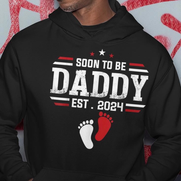Soon To Be Daddy 2024 New Dad 2024 First Time Dad Hoodie Personalized Gifts