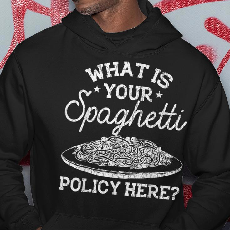 What Is Your Spaghetti Policy Pasta Noodles Graphic Hoodie Unique Gifts