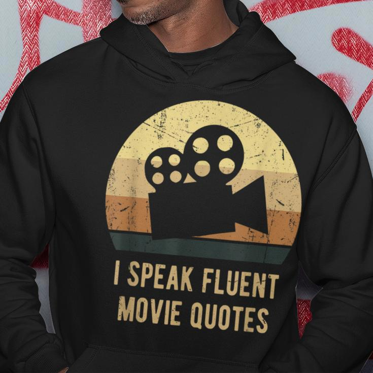 I Speak Fluent Movie Quotes Vintage Movie Lover Hoodie Unique Gifts