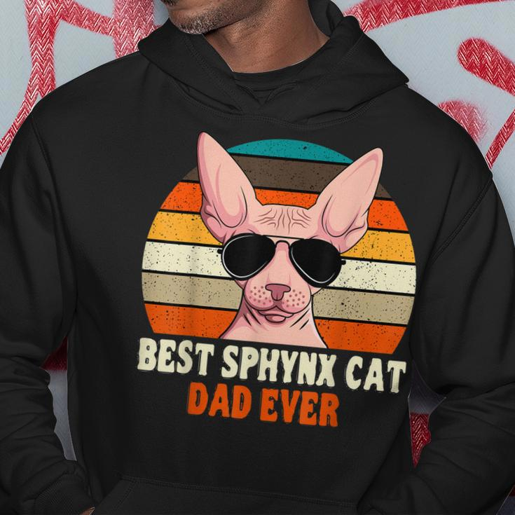 Sphynx Cat Dad Owner Breeder Hairless Pet Lover Fathers Day Hoodie Unique Gifts