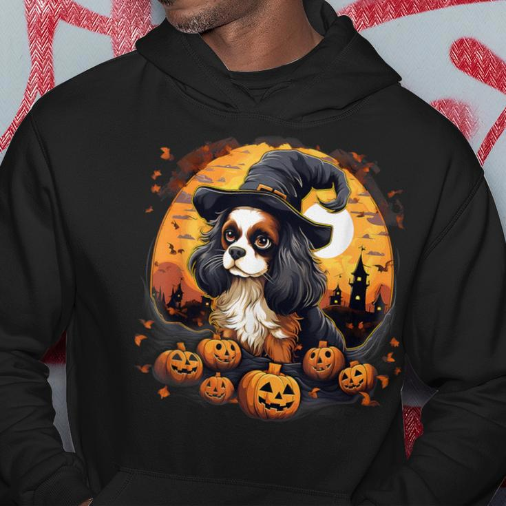 Spooky Cavalier King Charles Spaniel Dog Witch Halloween Hoodie Unique Gifts