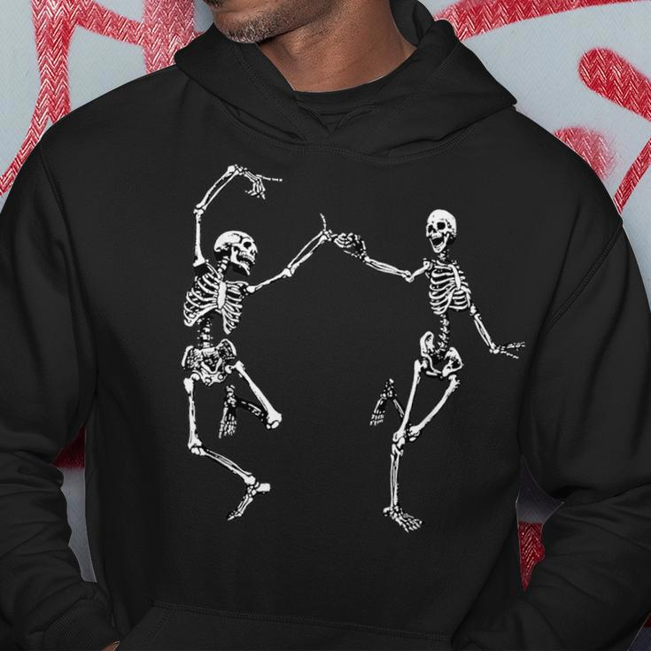 Spooky Dancing Skeletons Macabre Skeleton Vintage Halloween Dancing Funny Gifts Hoodie Unique Gifts