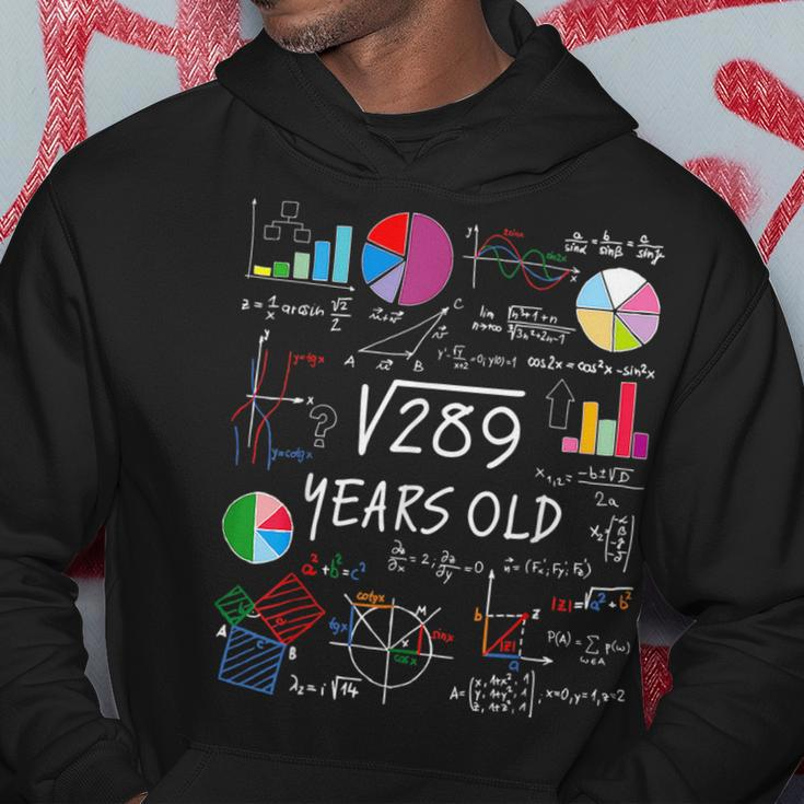 Square Root Of 289 17Th Birthday 17 Year Old Math Nerd Math Funny Gifts Hoodie Unique Gifts
