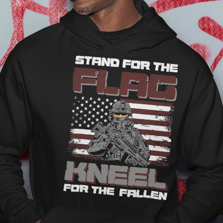 Stand For The Falg Kneel For The Fallen Veterans Day 139 Hoodie Unique Gifts