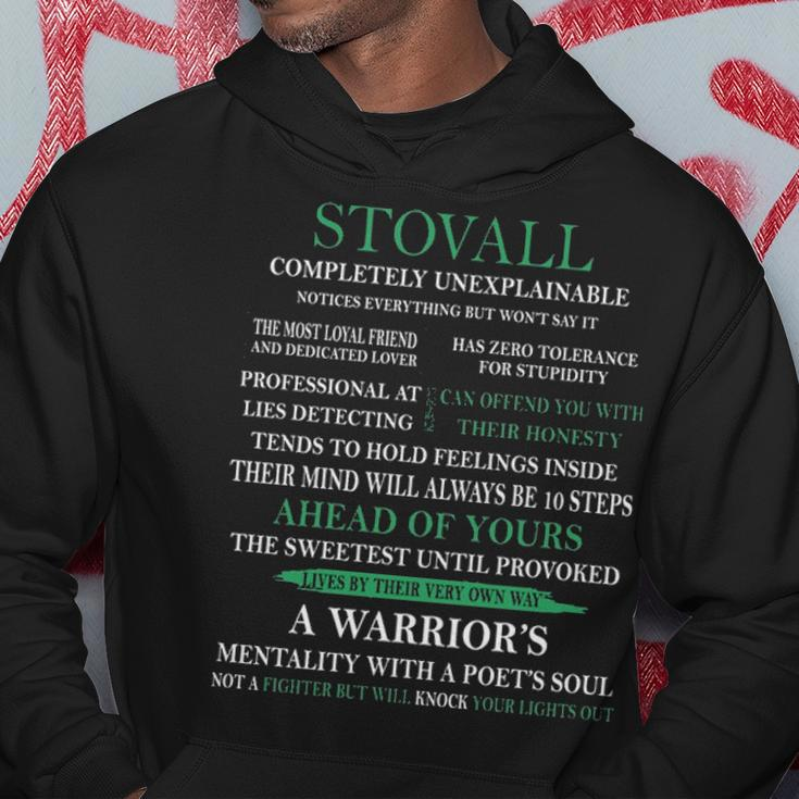 Stovall Name Gift Stovall Completely Unexplainable Hoodie Funny Gifts