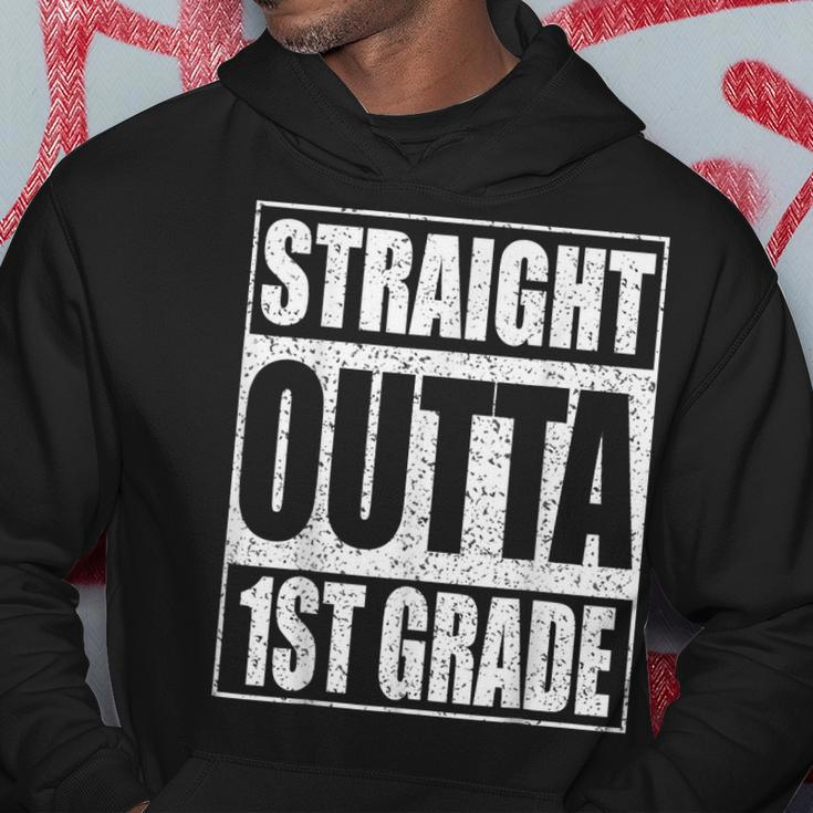 Straight Outta 1St Grade Gifts Funny First Grade Graduation Hoodie Unique Gifts