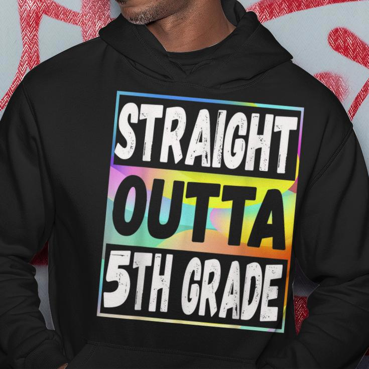 Straight Outta 5Th Grade Colorful Base Fifth Grade Hoodie Unique Gifts