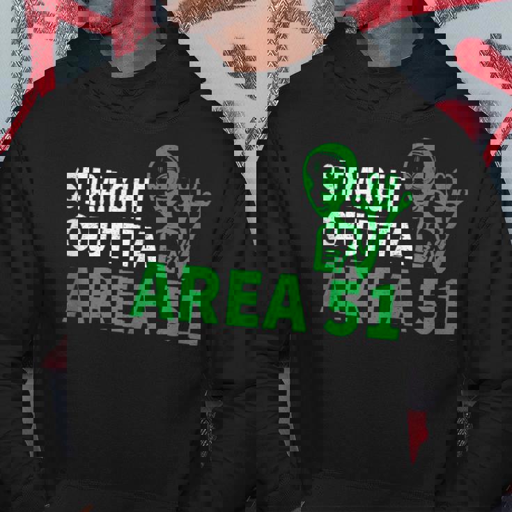 Straight Outta Area 51 Funny Alien Ufo UFO Funny Gifts Hoodie Unique Gifts