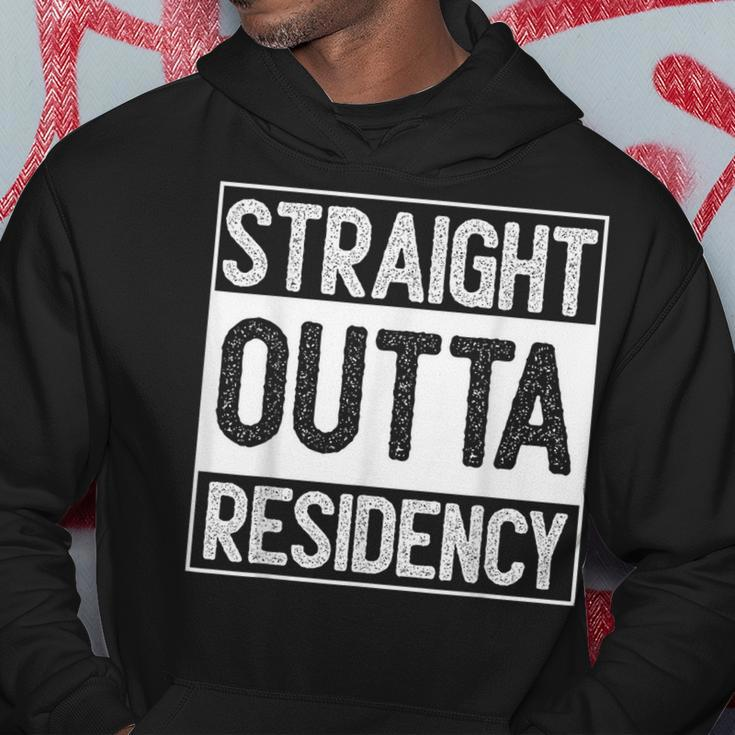 Straight Outta Residency Graduation Medical Degree Hoodie Funny Gifts