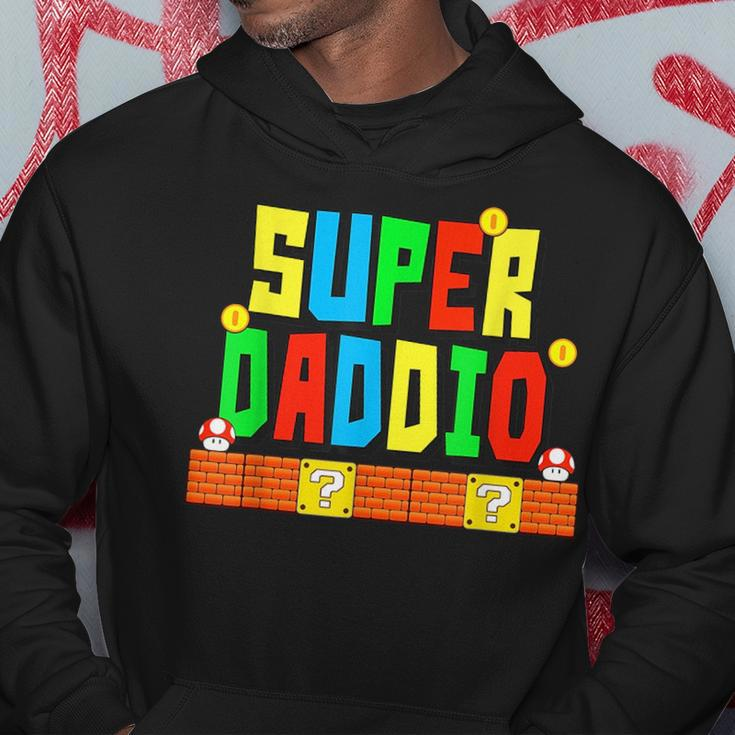 Super Daddio Funny Saying Gamer Father’S Day Gift Gift For Mens Hoodie Unique Gifts