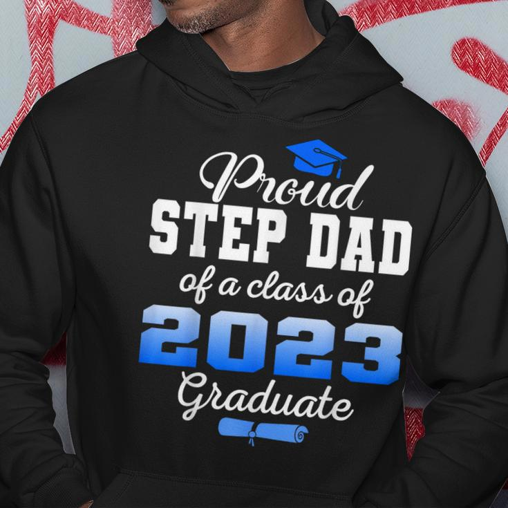 Super Proud Step Dad Of 2023 Graduate Awesome Family College Hoodie Unique Gifts