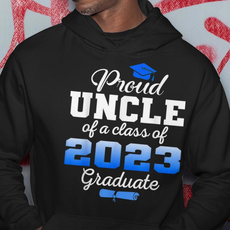 Super Proud Uncle Of 2023 Graduate Awesome Family College Hoodie Unique Gifts