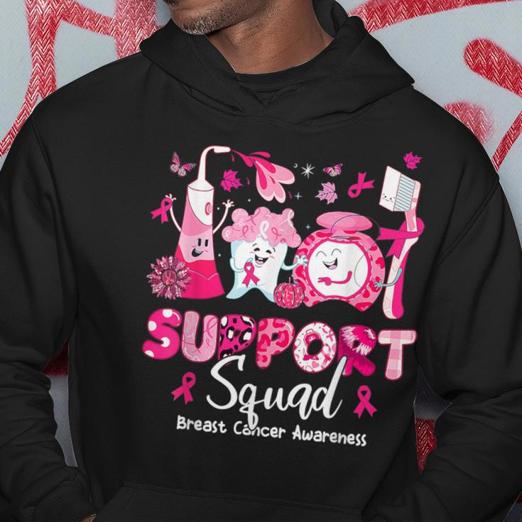 Support Squad Tooth Dental Breast Cancer Awareness Dentist Hoodie Unique Gifts